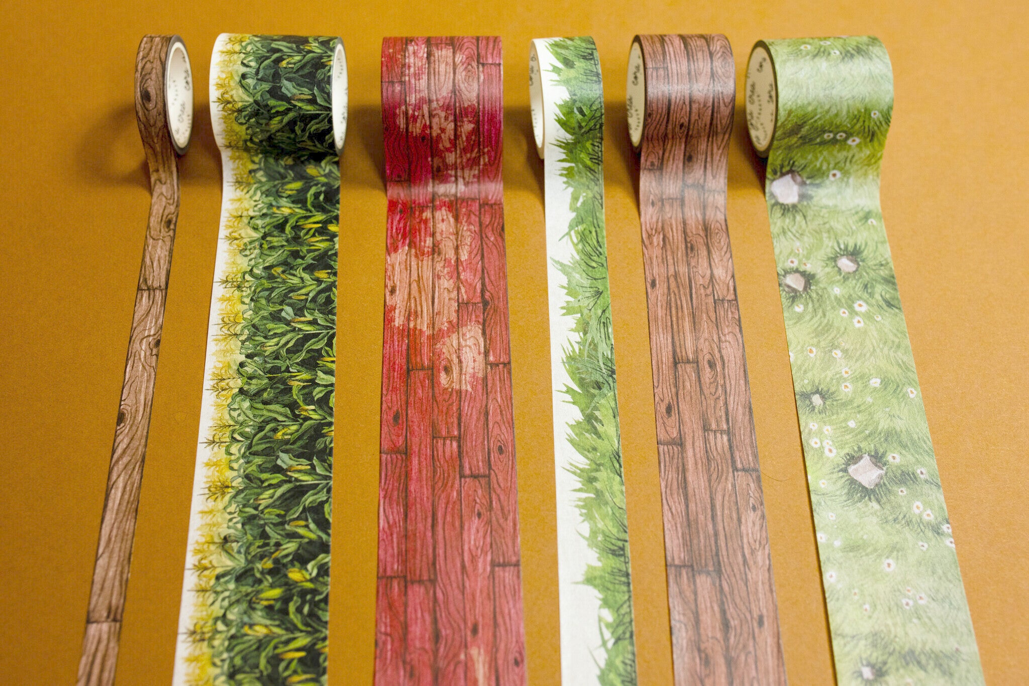 Farm Textures Washi Tape Set