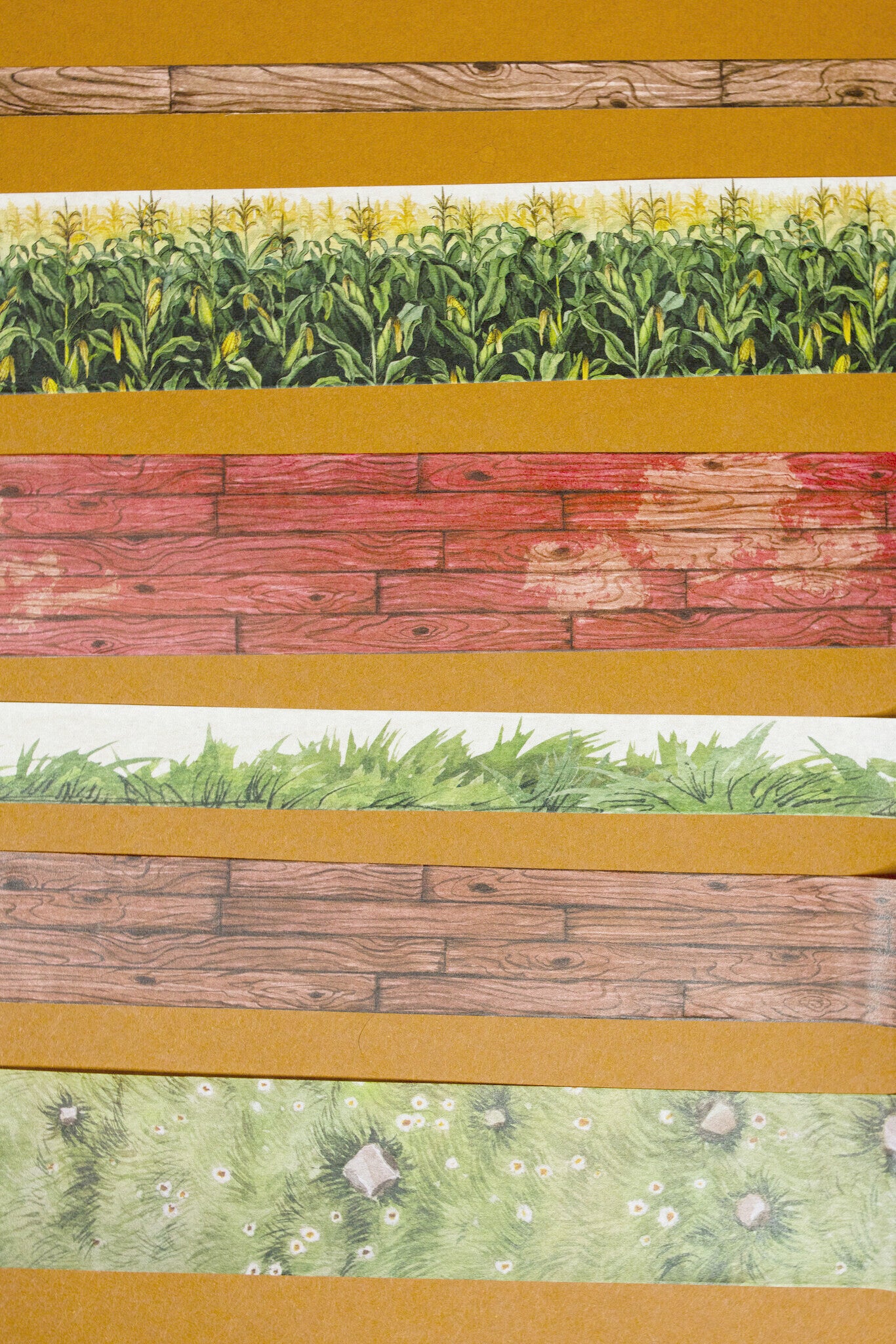 Farm Textures Washi Tape Set