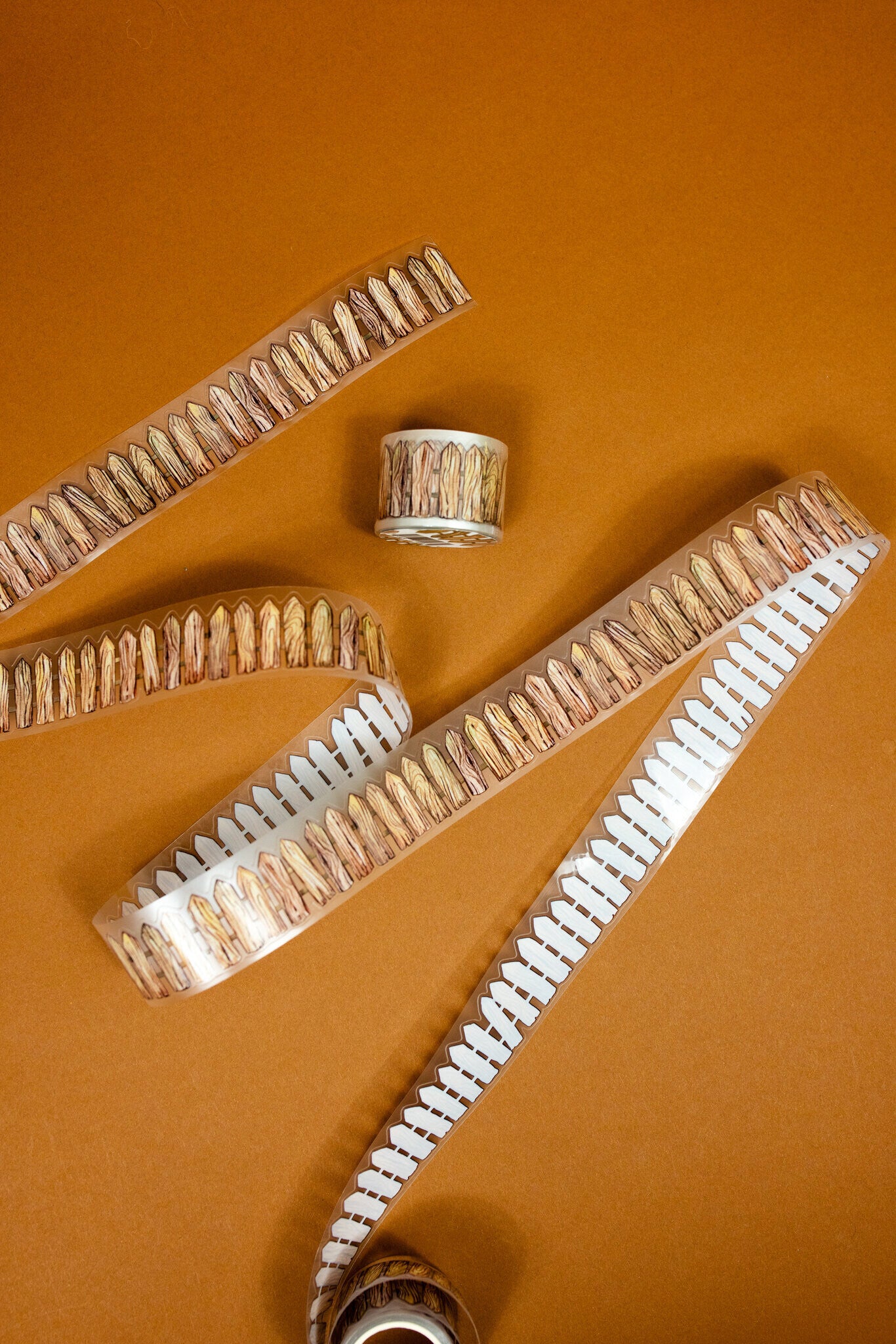 Wooden Fence Transparent Tape