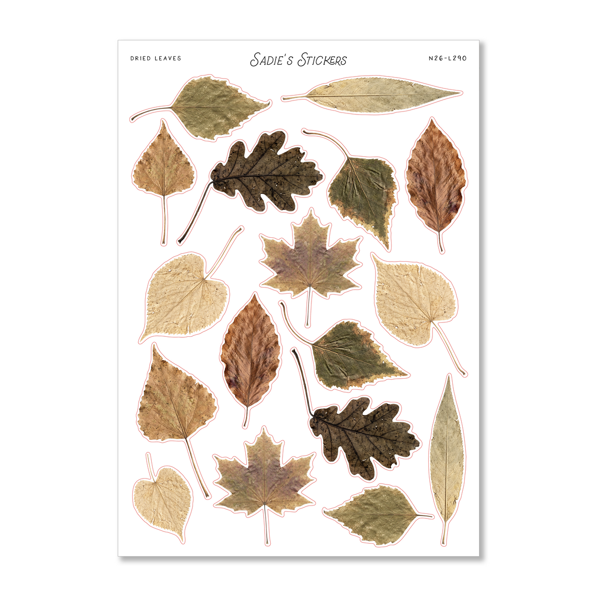 Dried Leaves • Scraps & Snippings Sticker Sheet