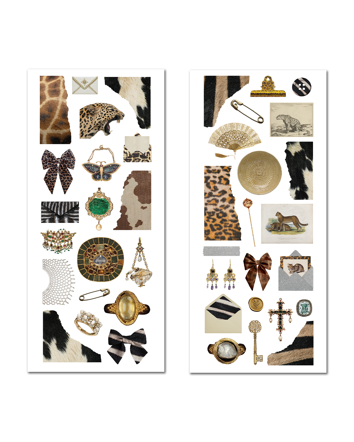 Wild Glam - Ephemera Sticker Sheet Set