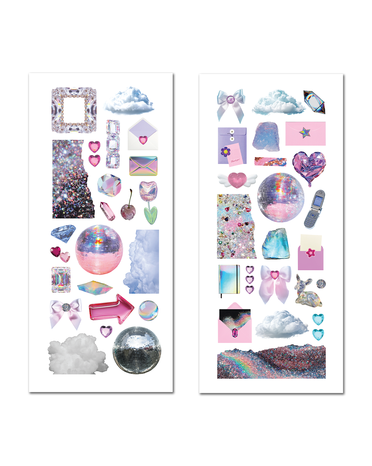 Crystal Haze - Ephemera Sticker Sheet Set