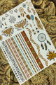 Gold Art Tattoo Transfer Sheet