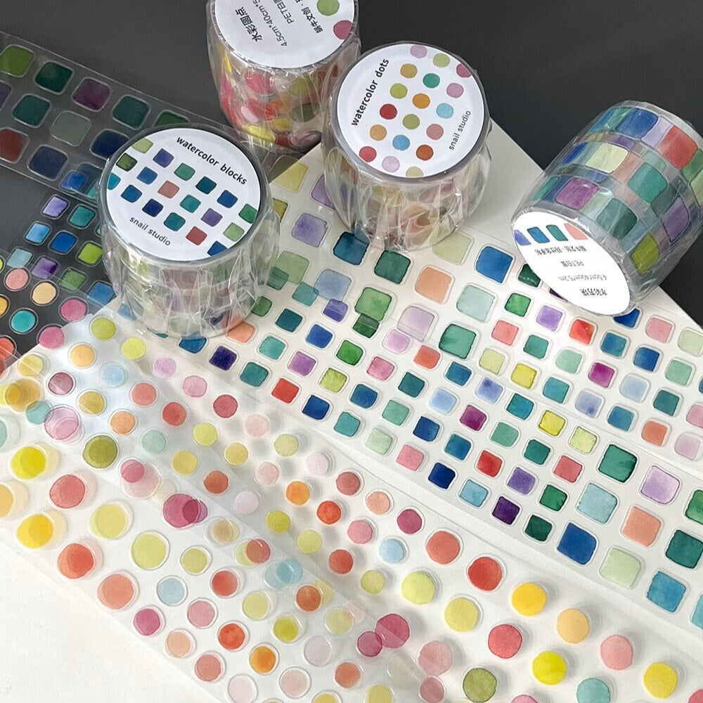 Watercolour Sticker Roll - detail 2