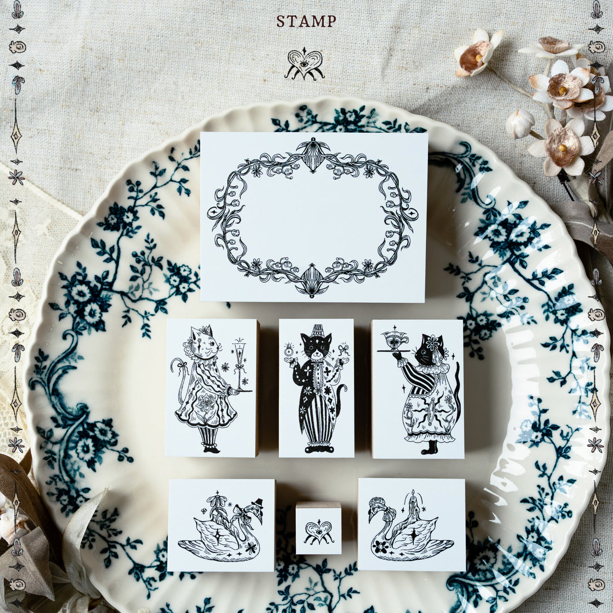 The Art of Love wooden stamps by Moon Child