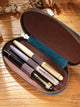 Crazy Horse Leather Three-Pen Box - detail 7