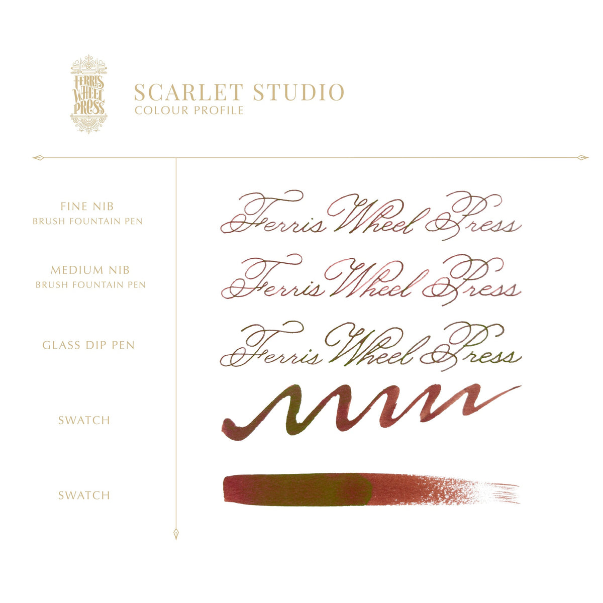 Fountain Pen Ink - Scarlet Studio