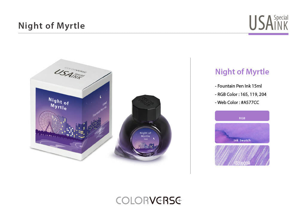 Fountain Pen Ink - Night of Myrtle