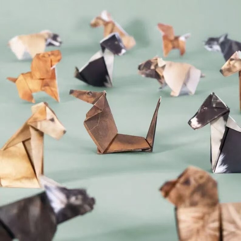 Geometric Animal Origami Paper Kit