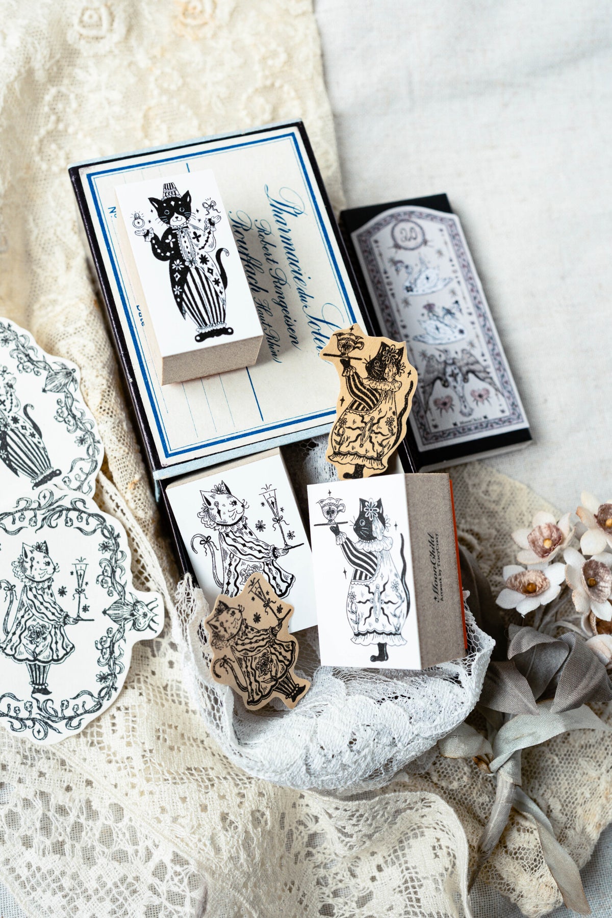The Art of Love wooden stamps by Moon Child