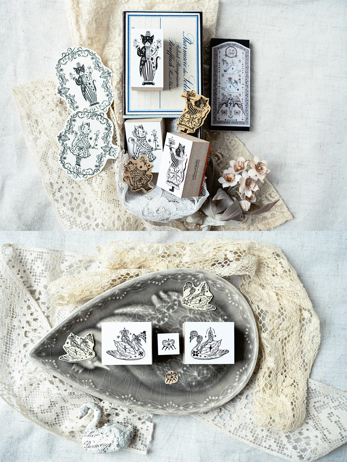 The Art of Love wooden stamps by Moon Child