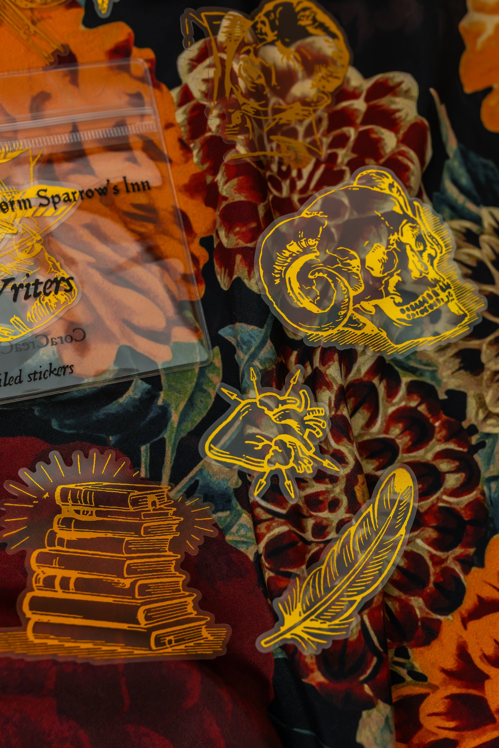 Gothic Writers Foiled Stickers