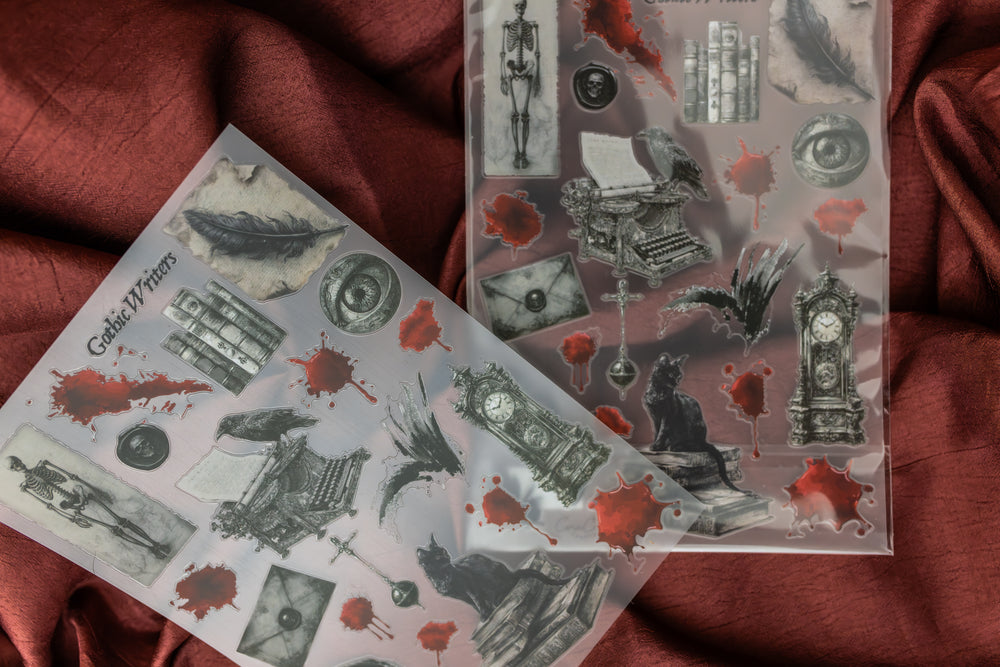 Gothic Writers Sticker Sheet