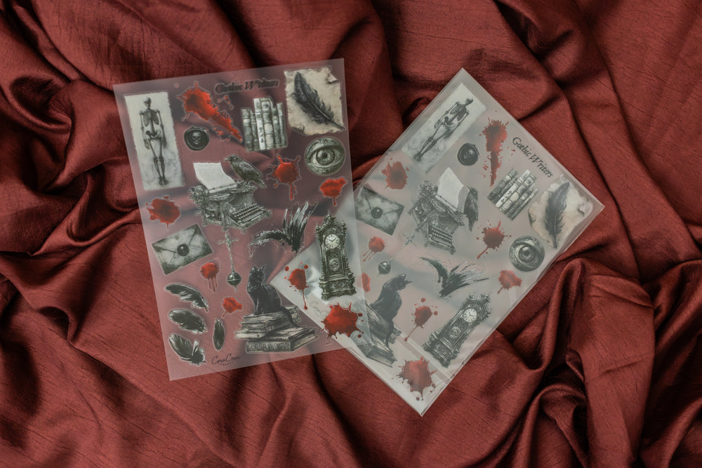 Gothic Writers Sticker Sheet
