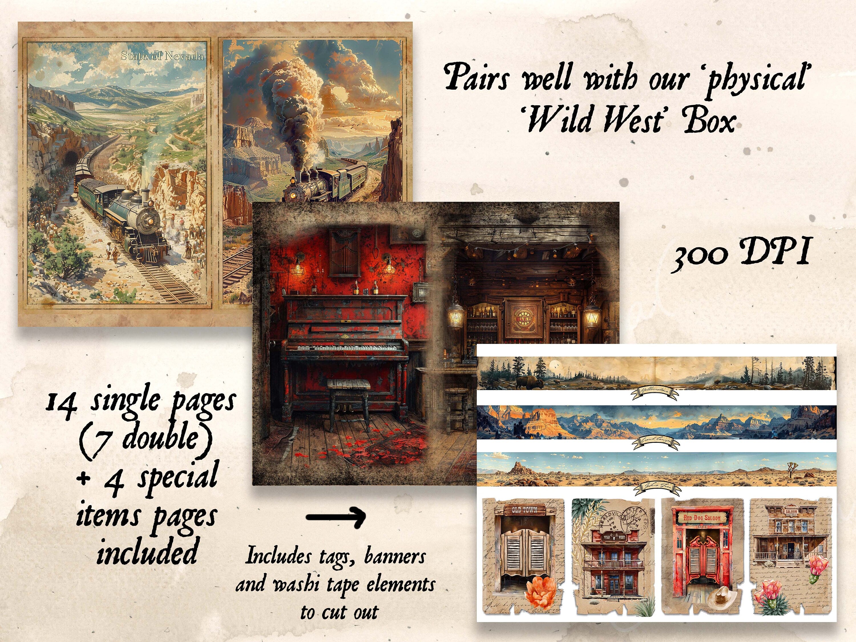 Wild West Digital Journal Kit