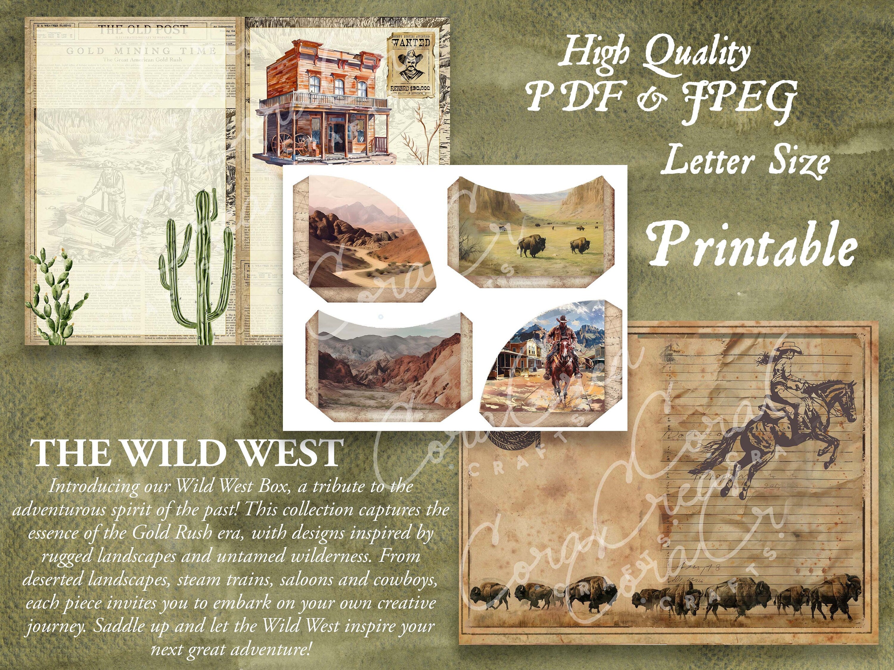 Wild West Digital Journal Kit