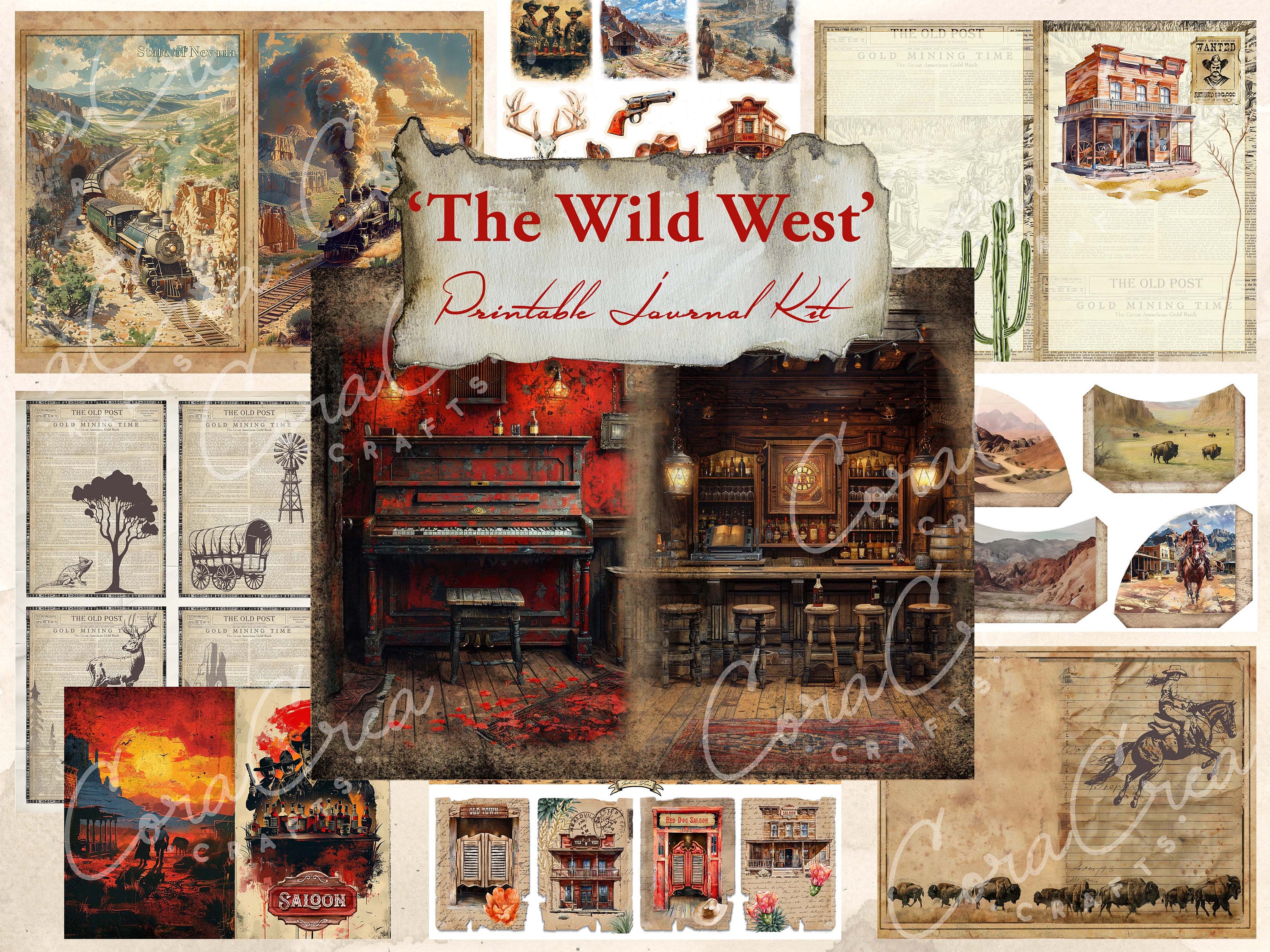 Wild West Digital Journal Kit