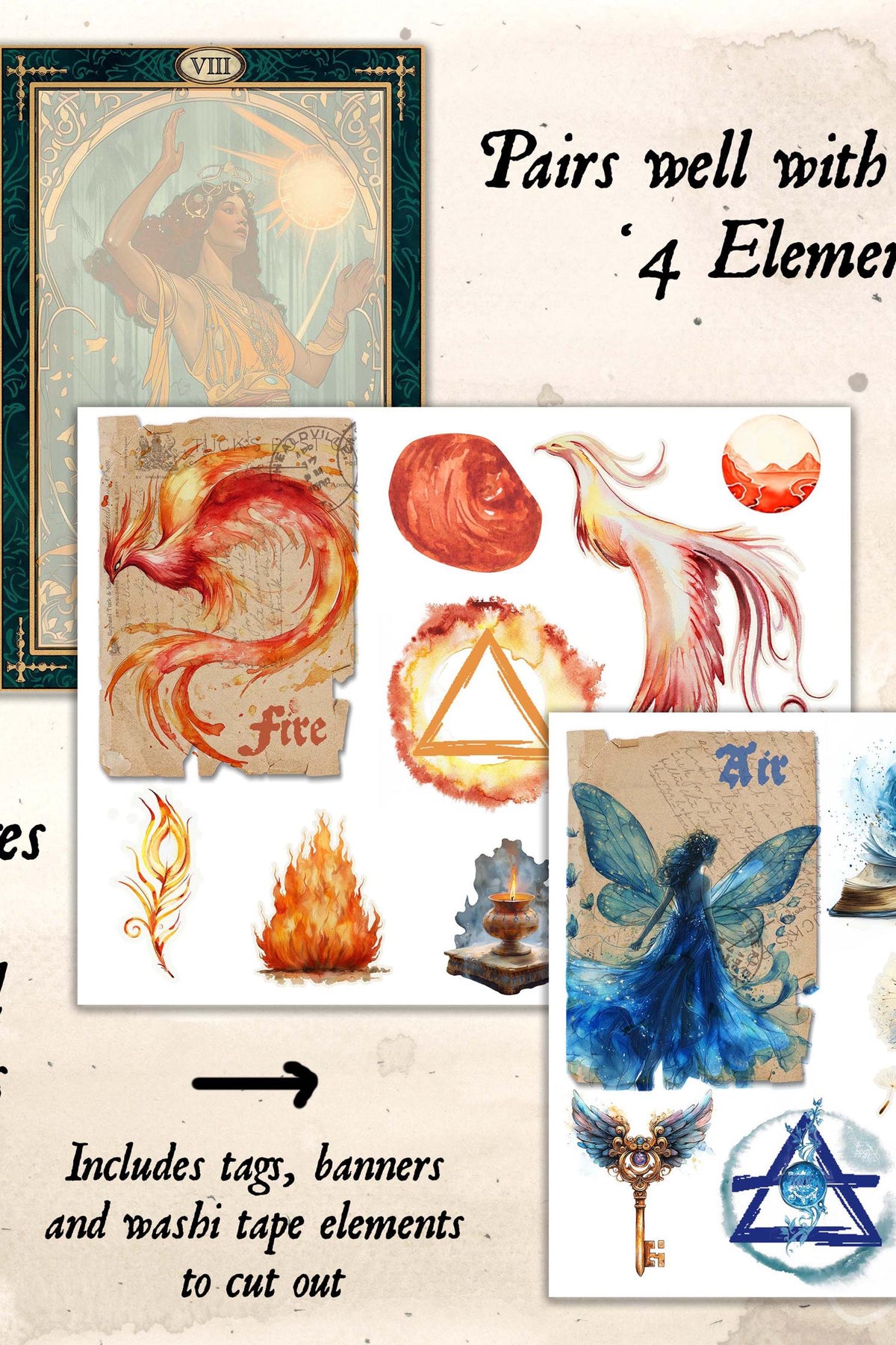 4 Elements of Nature Digital Digital Journal Kit — dig