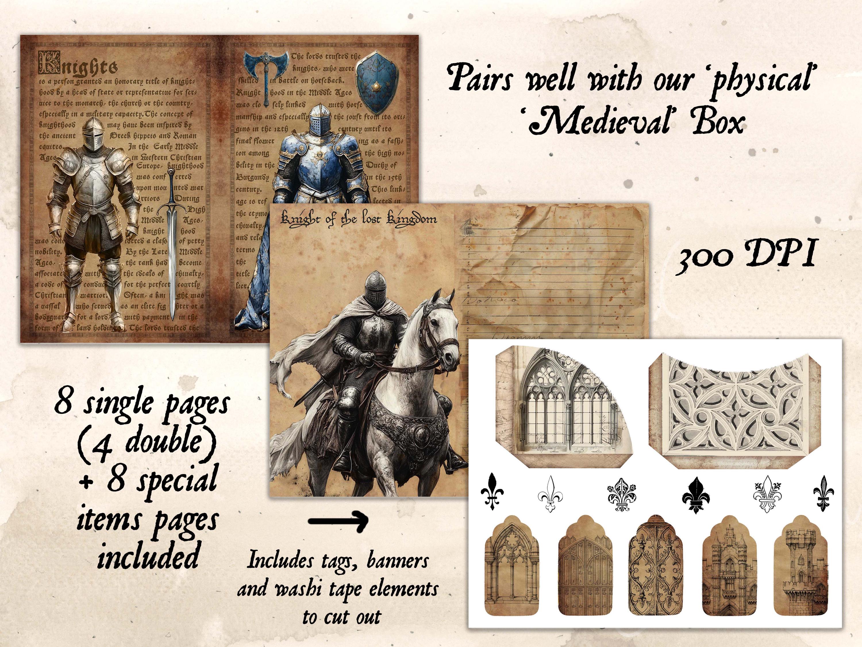 Medieval Digital Journal Kit