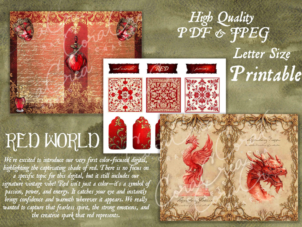 Red World Digital Journal Kit