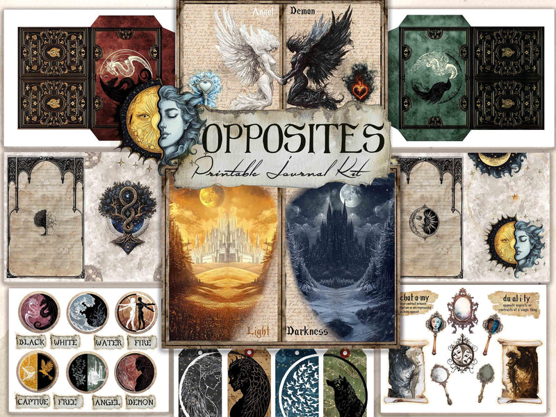 Opposites Digital Journal Kit