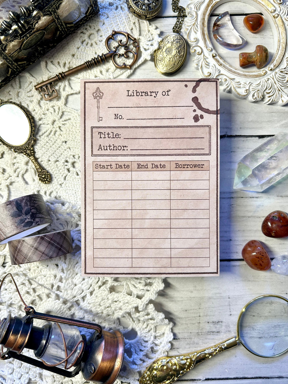 Library Bookish Notepad