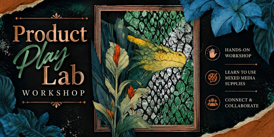 Product Play Lab: Pastes, Powders & Mixed Media Supplies Workshop