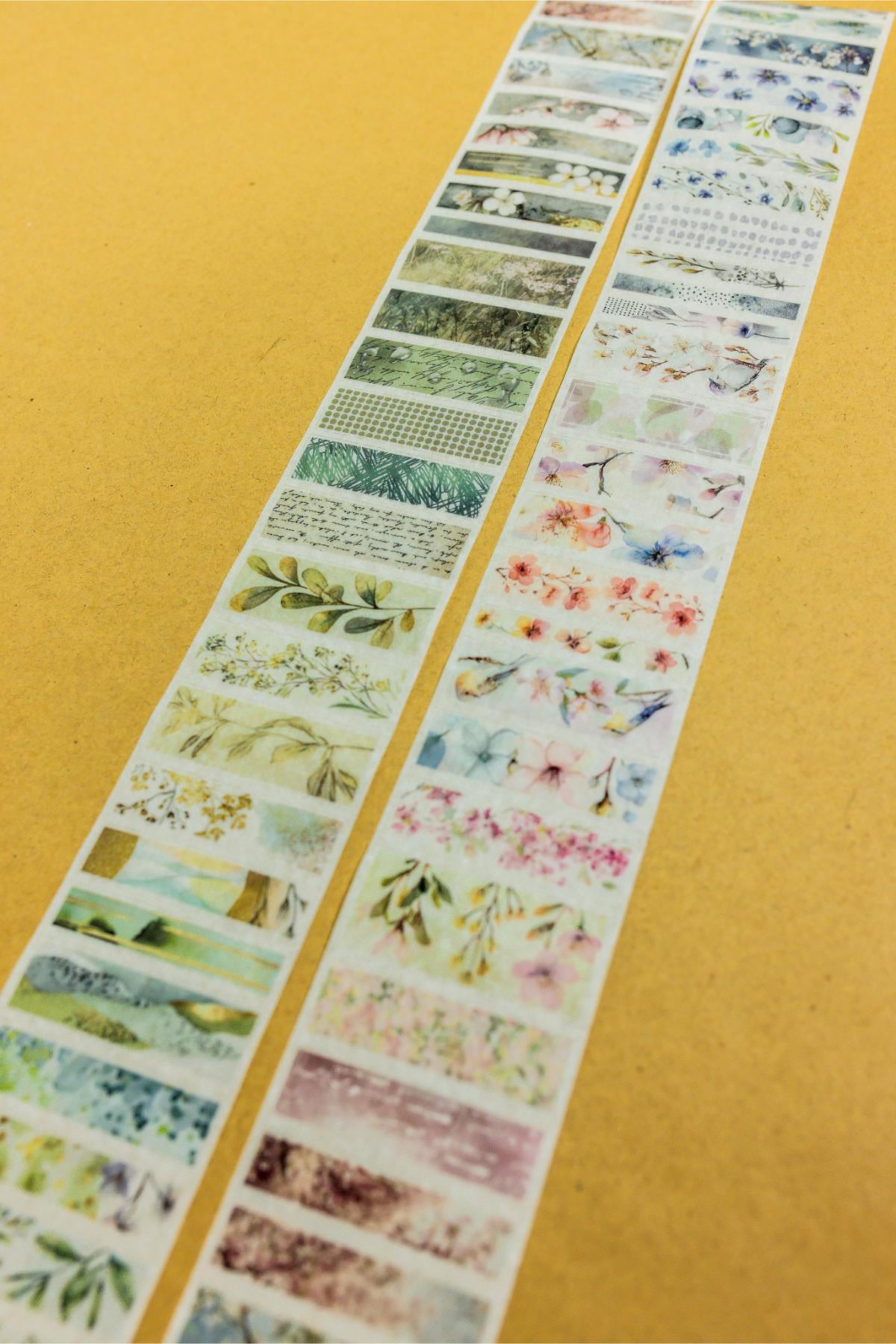 Floral Strips Washi Tape (pre-cut)