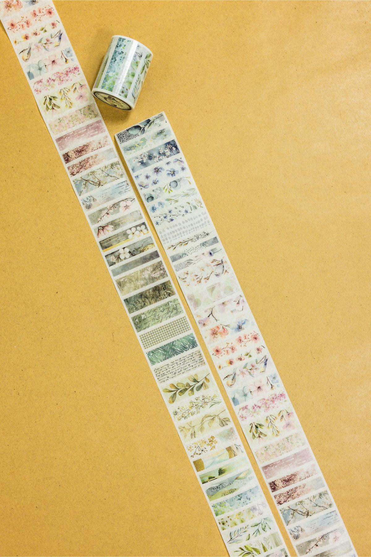 Floral Strips Washi Tape (pre-cut)