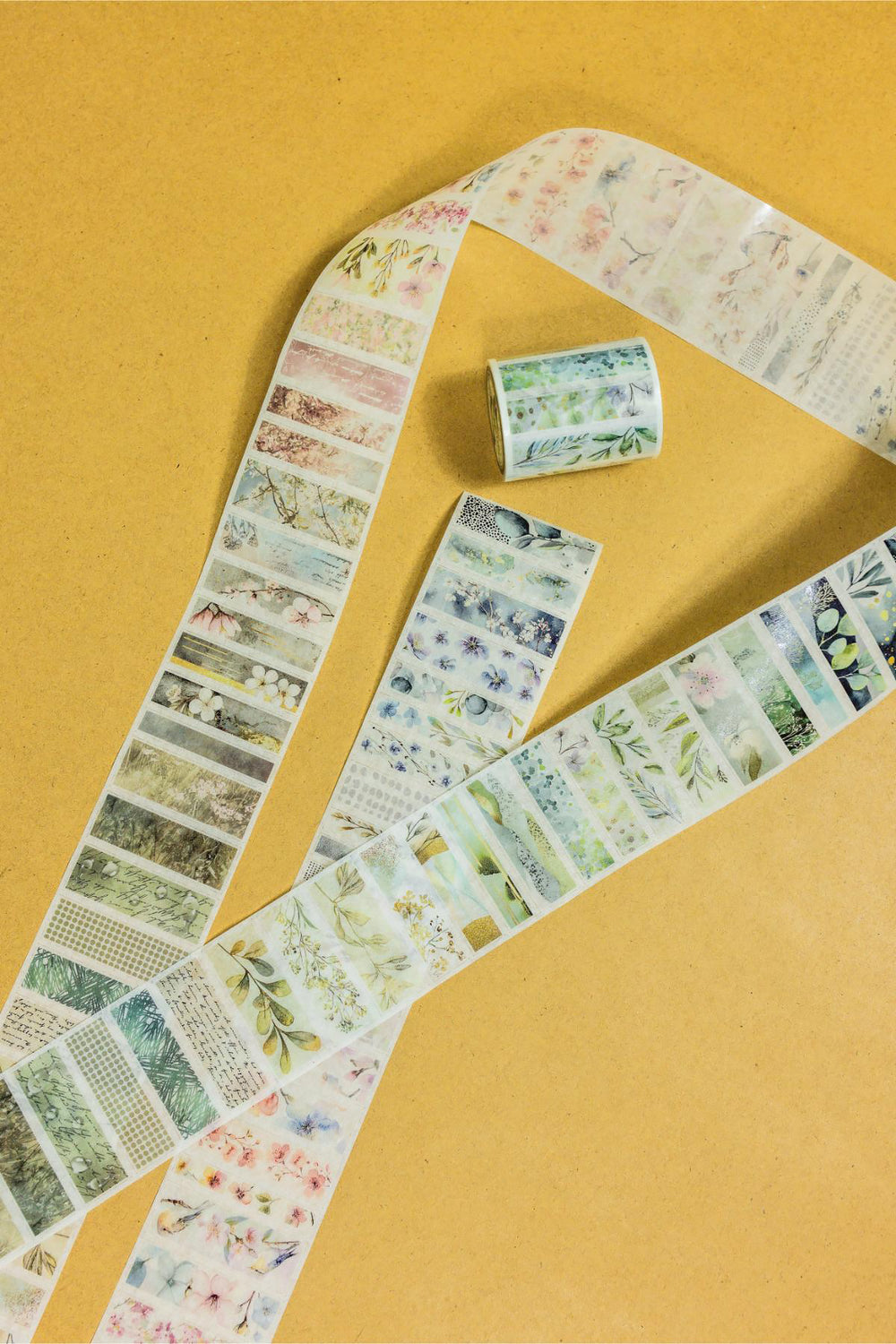 Floral Strips Washi Tape (pre-cut)