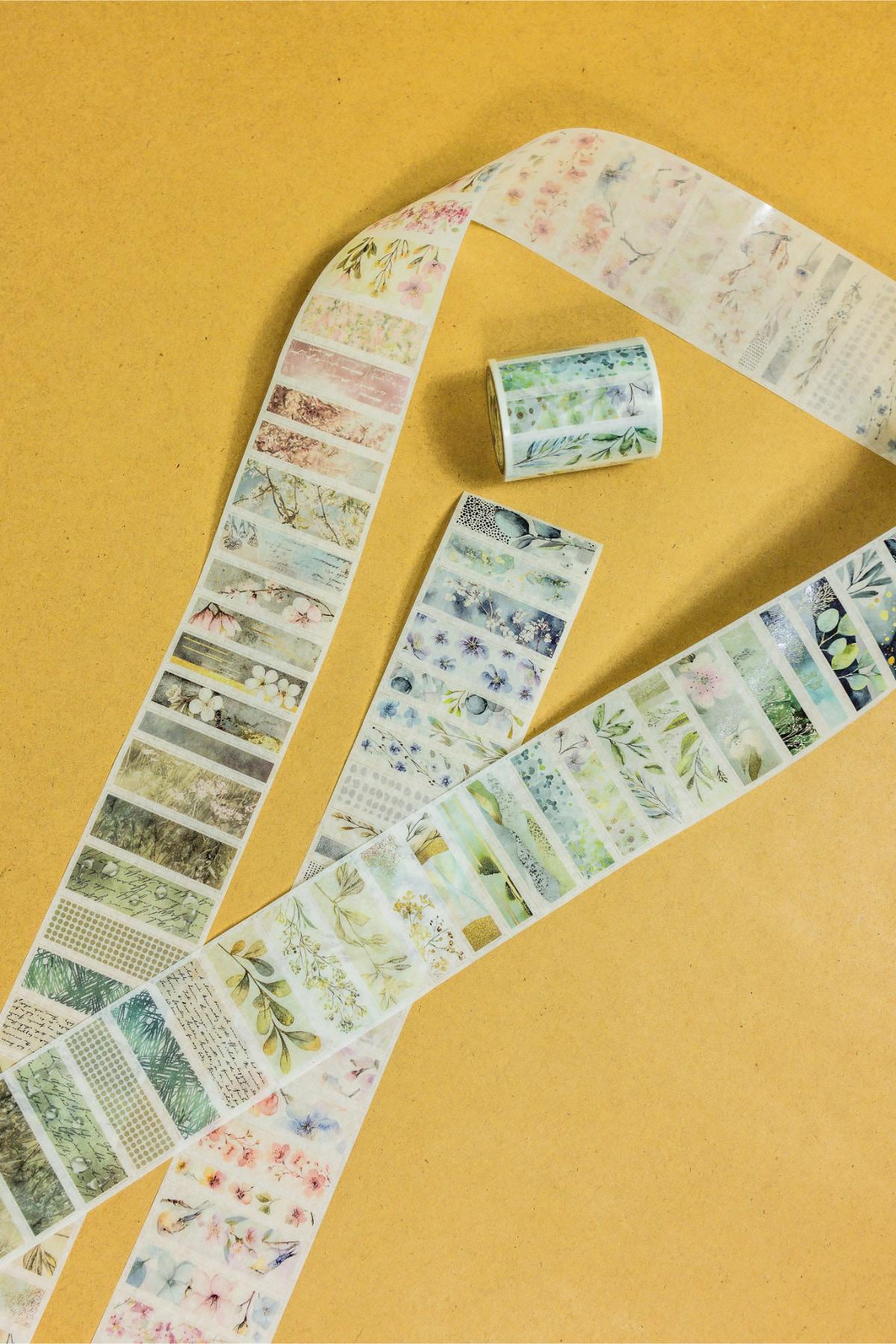 Floral Strips Washi Tape (pre-cut)
