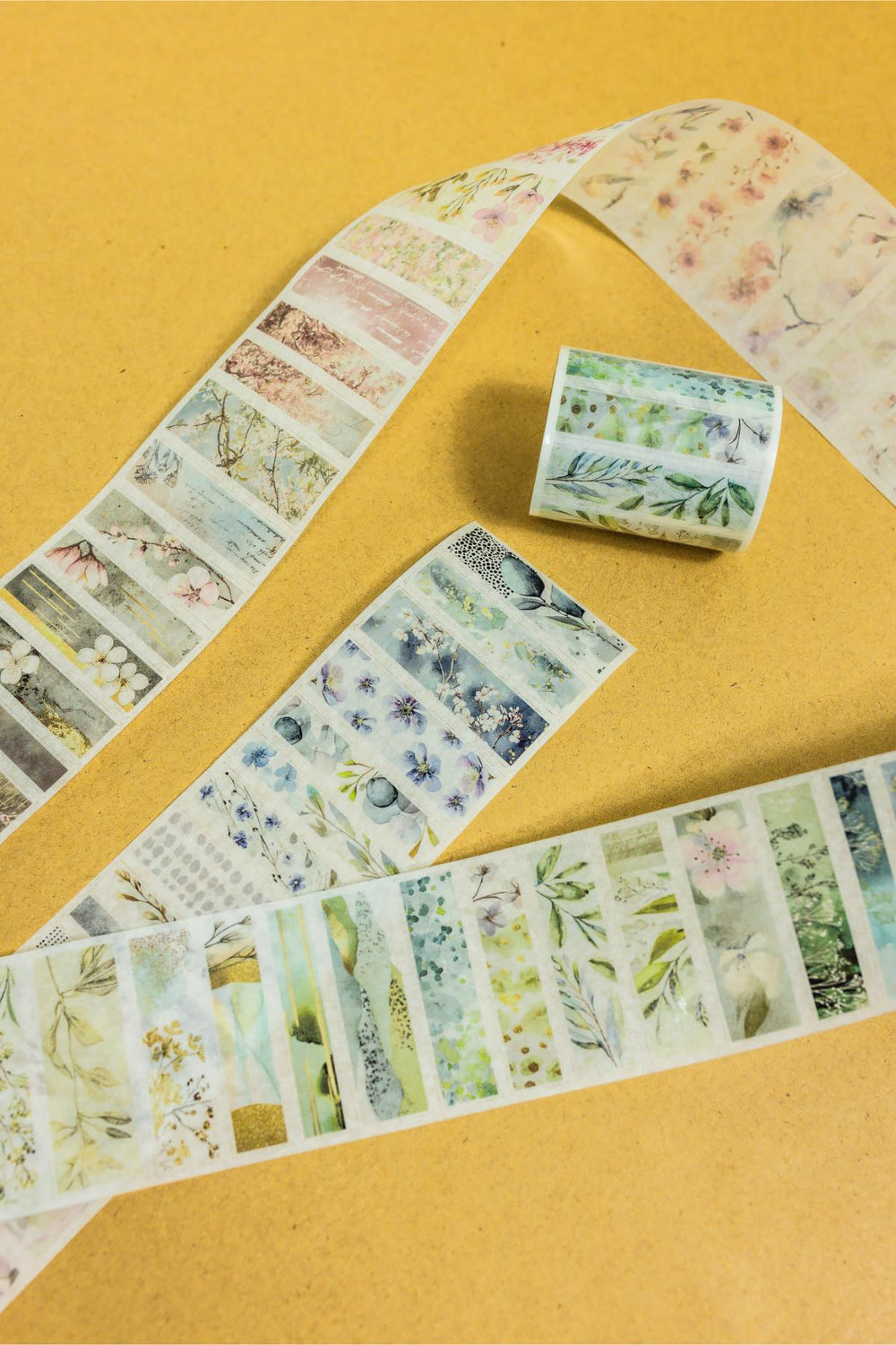 Floral Strips Washi Tape (pre-cut)