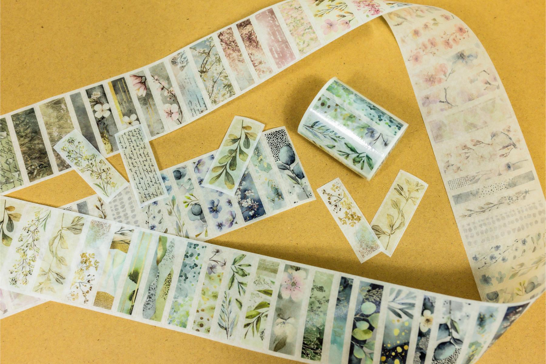 Floral Strips Washi Tape (pre-cut)