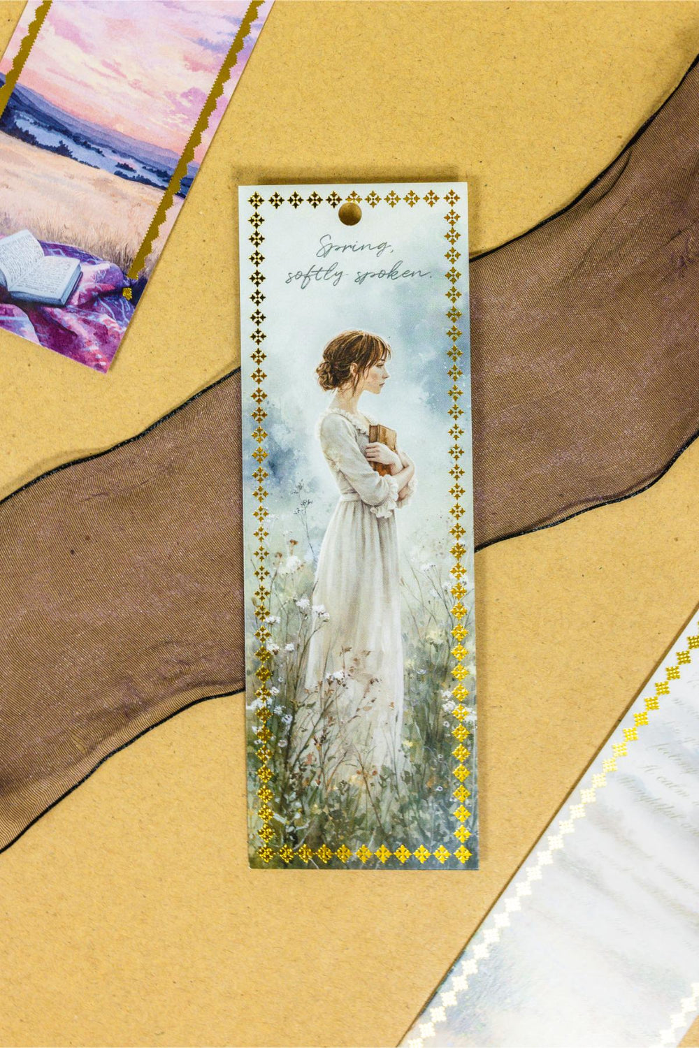 Poetic Spring Bookmarks Set