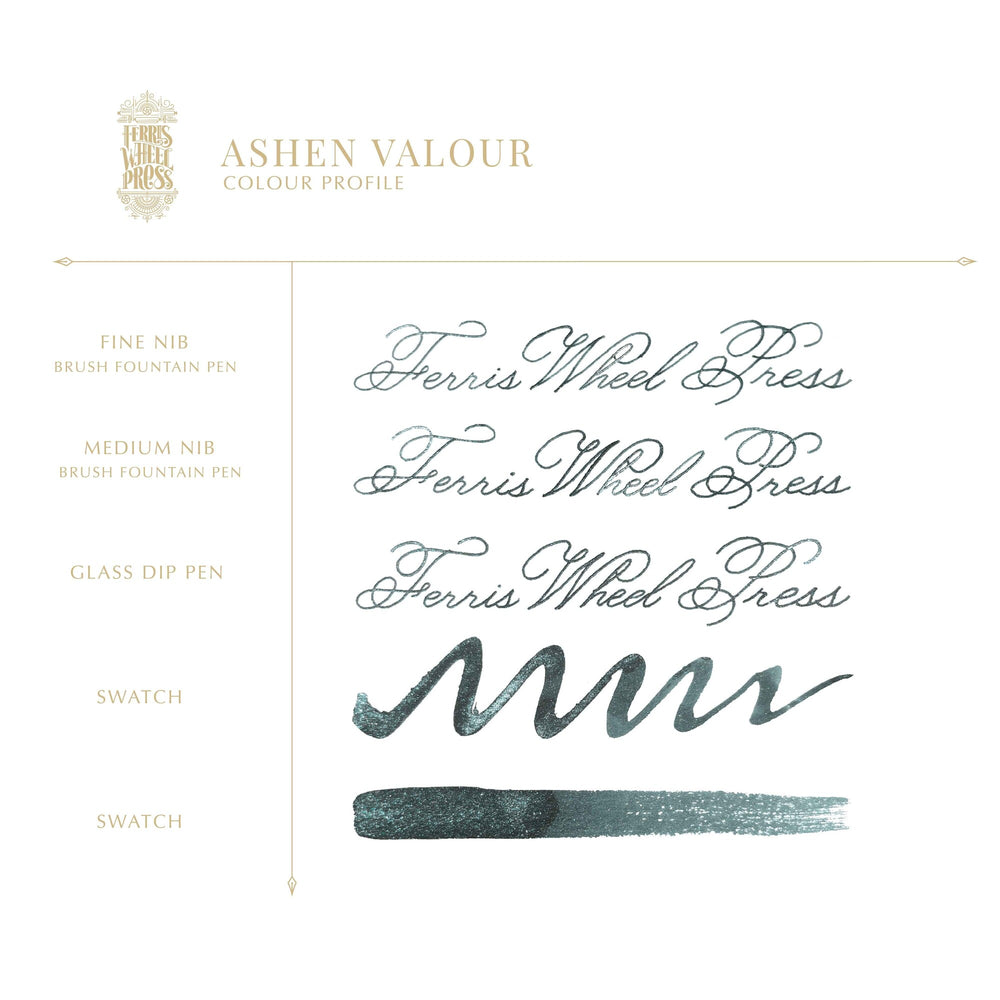 Fountain Pen Ink - Ashen Valour