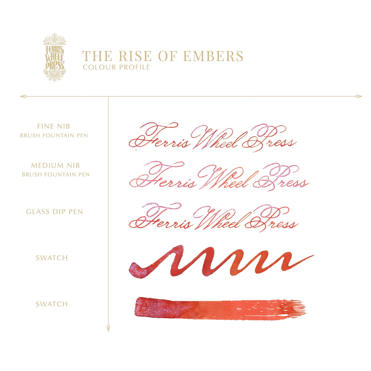 Fountain Pen Ink - The Rise of Embers