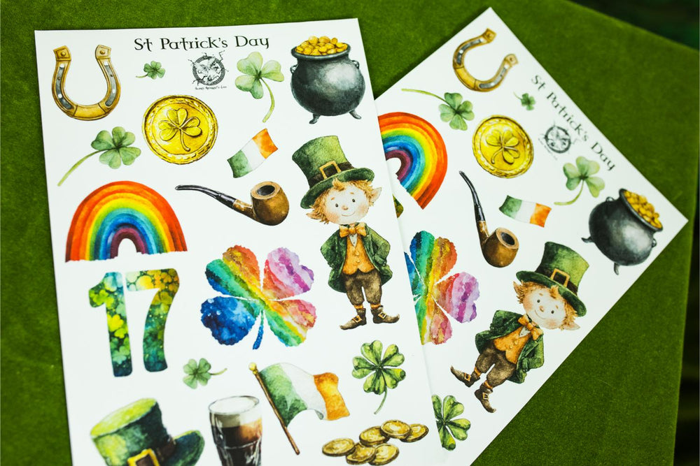 St Patrick's Day Sticker Sheet
