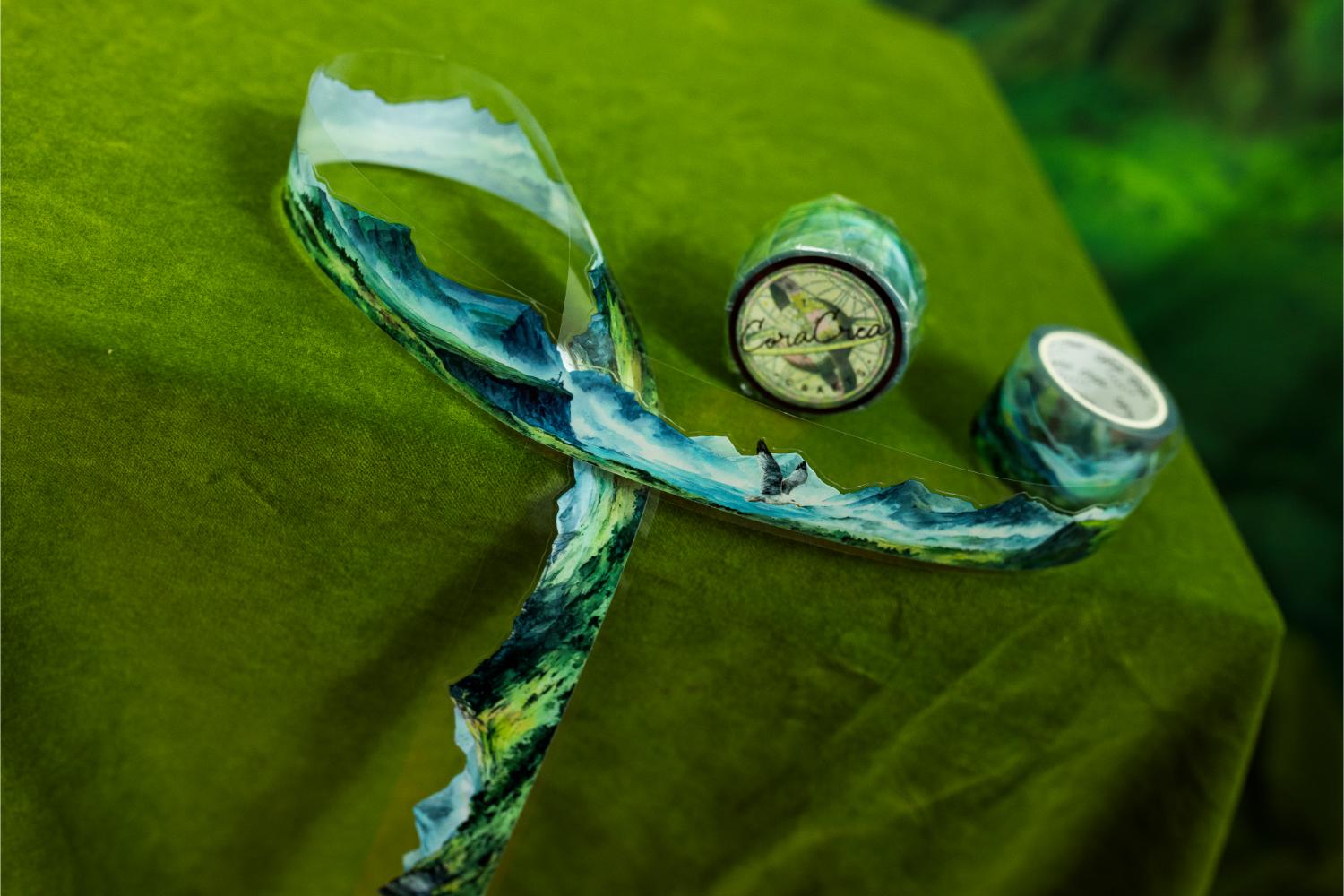 Hills Transparent Cutout Tape