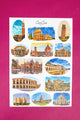 Italian Historic Sites Sticker Sheet