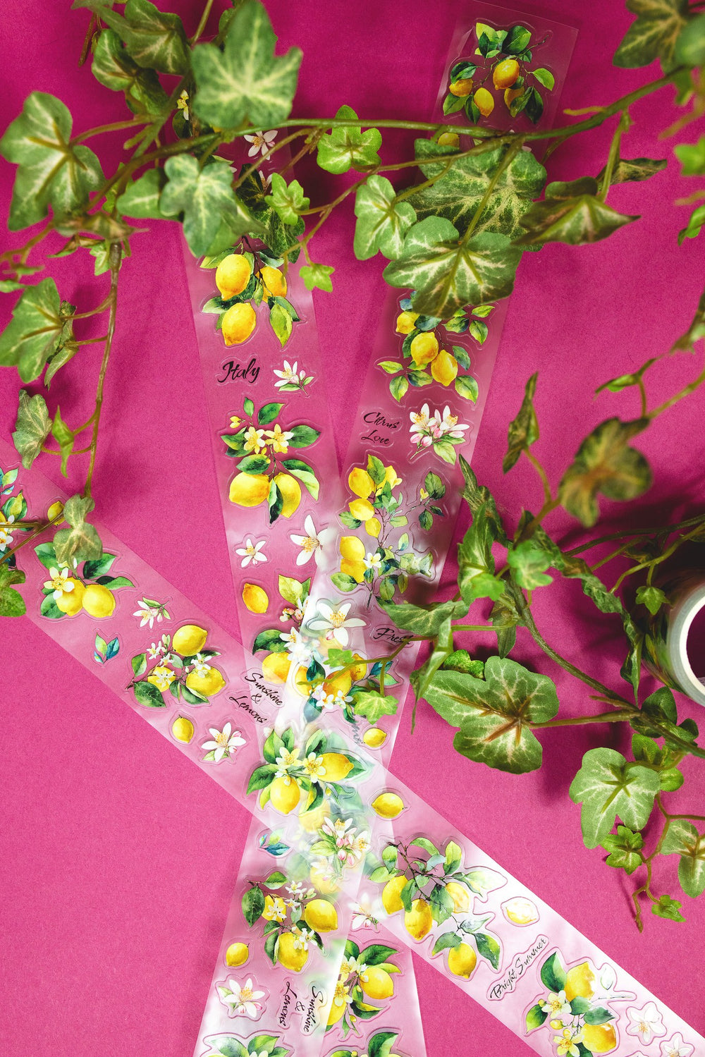Lemon Branches Transparent Tape