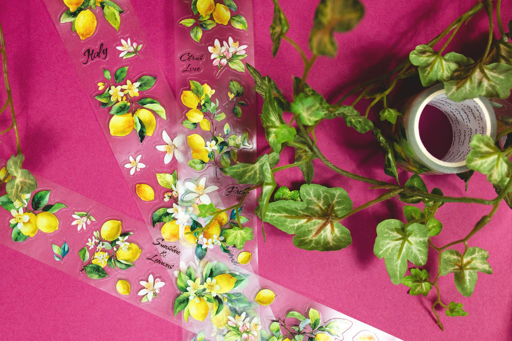 Lemon Branches Transparent Tape