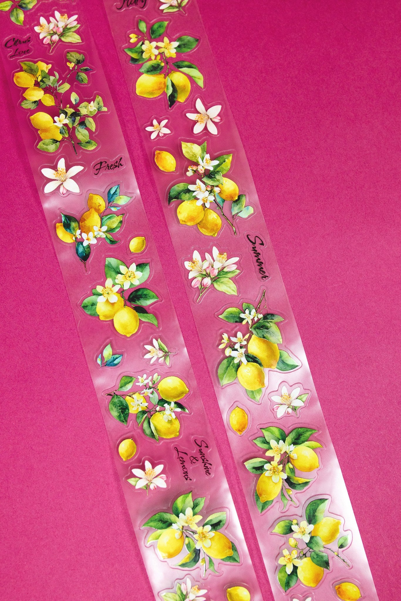 Lemon Branches Transparent Tape
