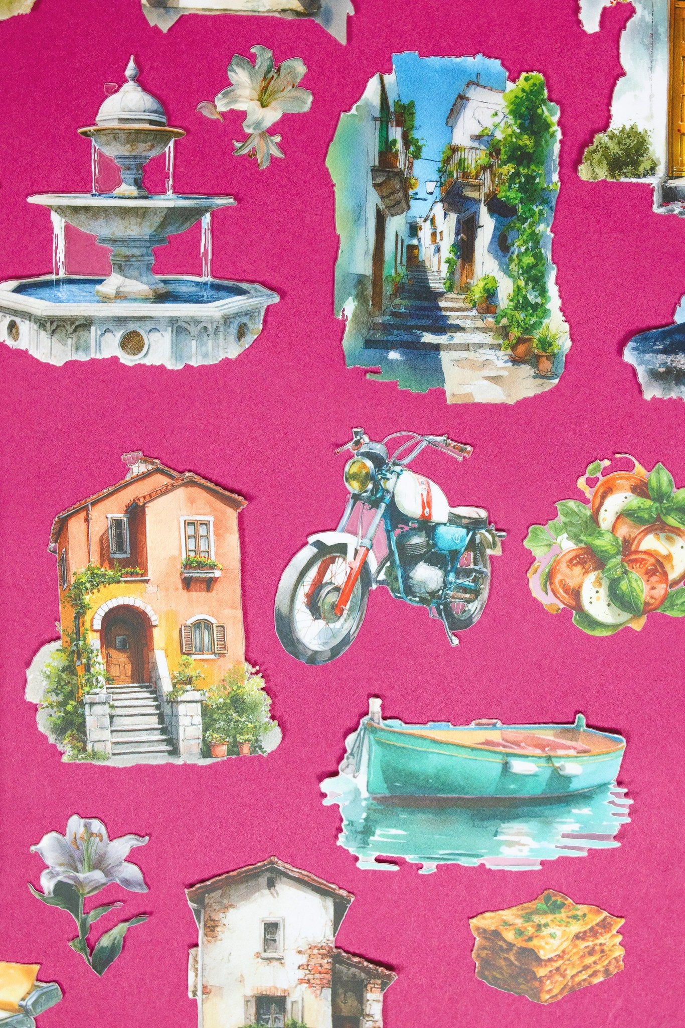 Italian Village Sticker Tin