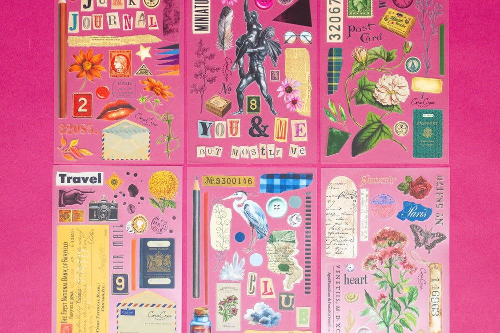 Junk Journal Sticker Set