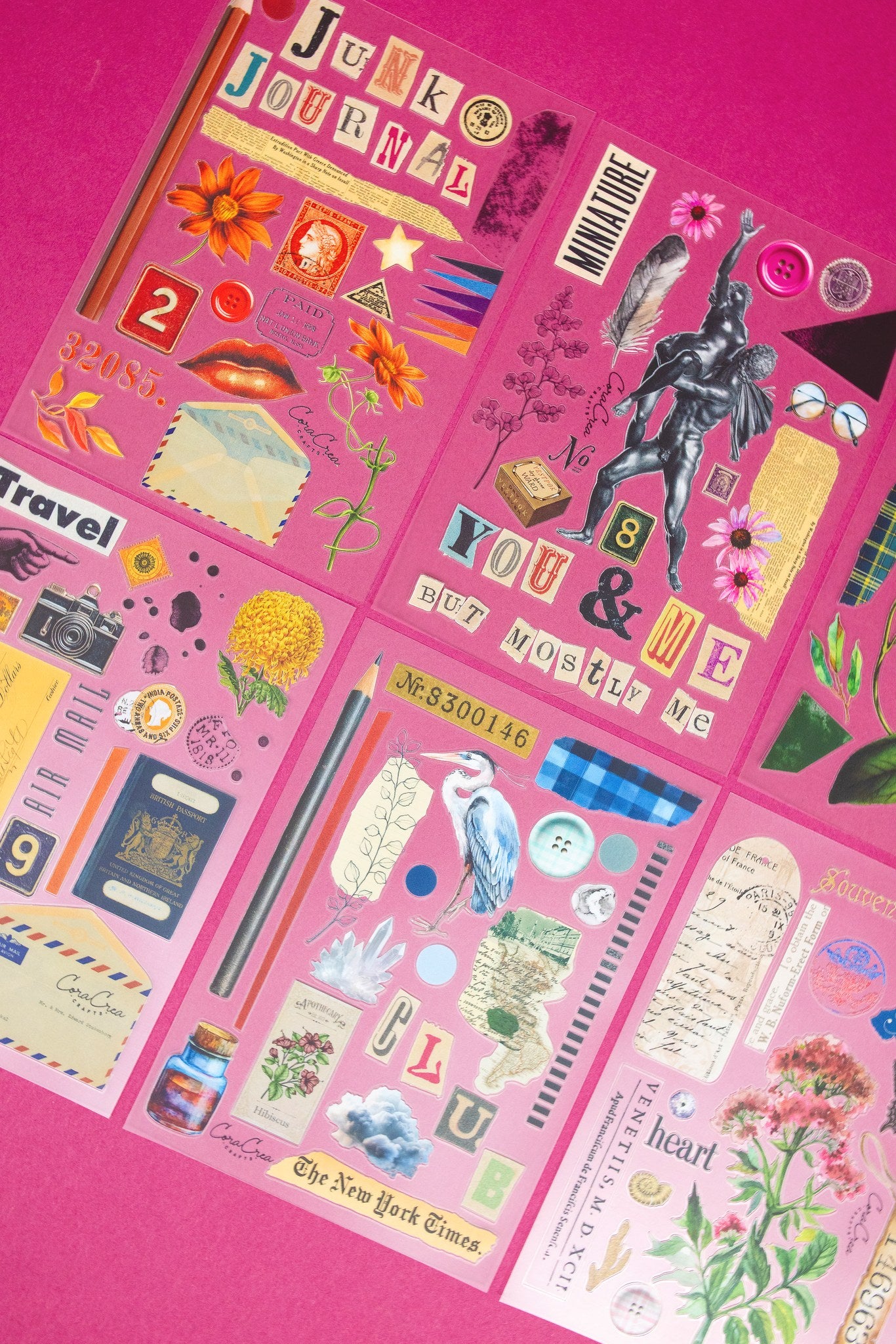 Junk Journal Sticker Set