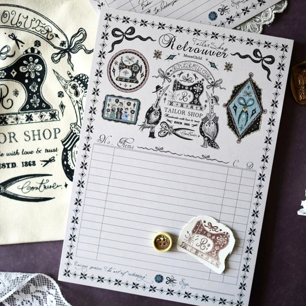 Tailor Shop Illustrated To-Do Checklist