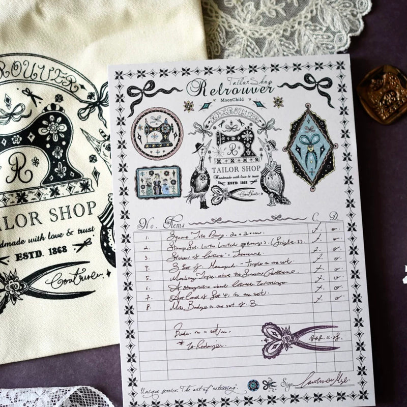 Tailor Shop Illustrated To-Do Checklist