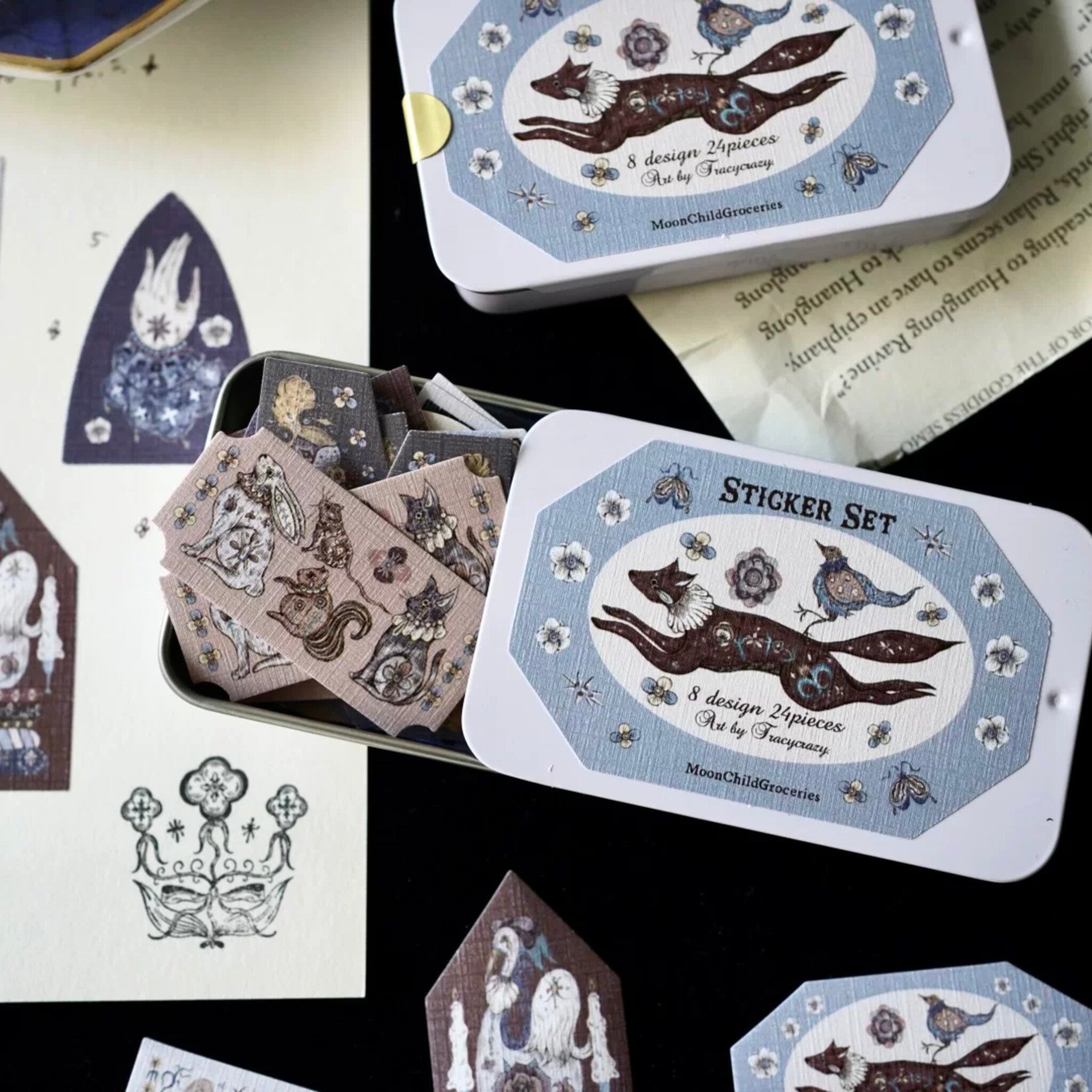 Book of Candlelight Sticker Tin Box