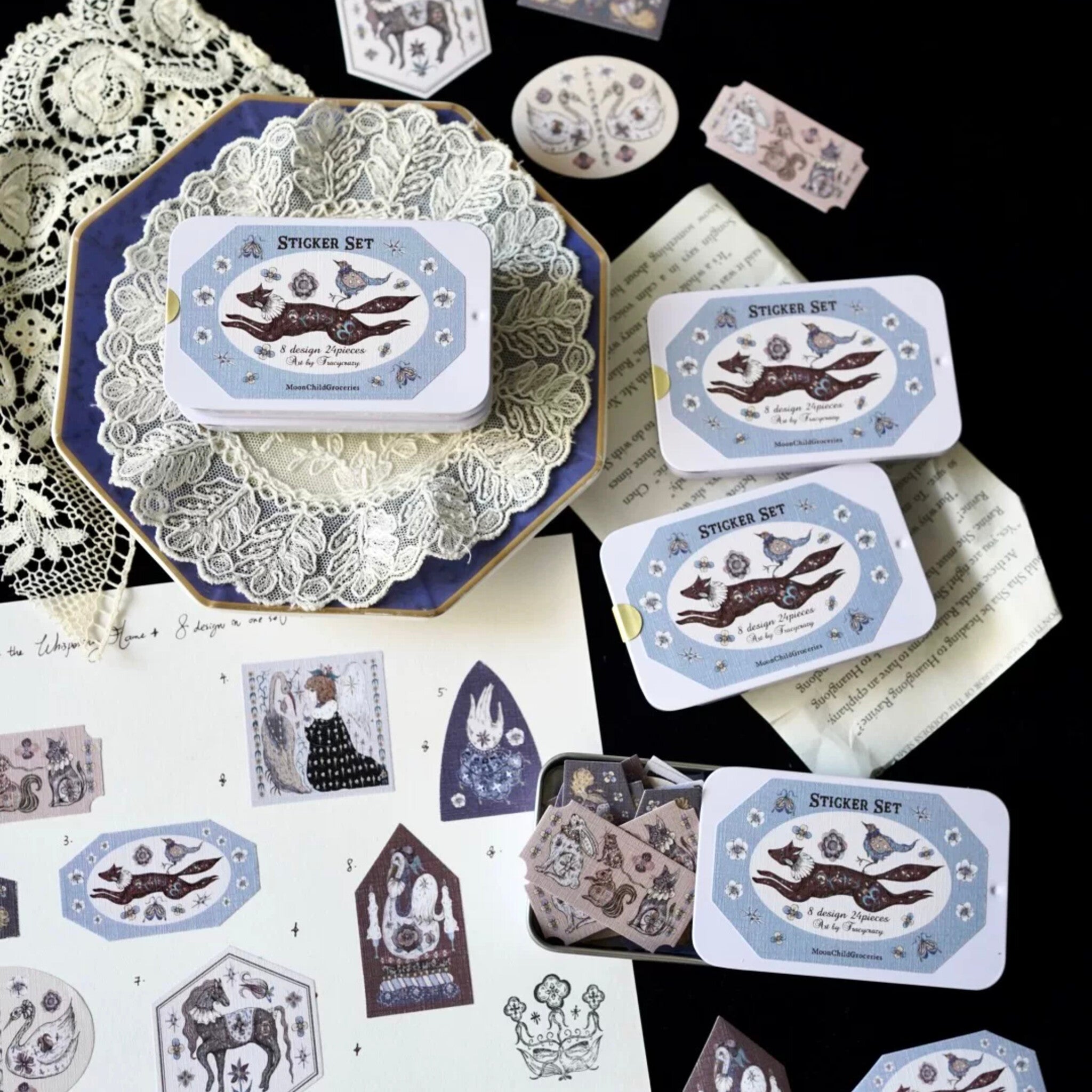 Book of Candlelight Sticker Tin Box