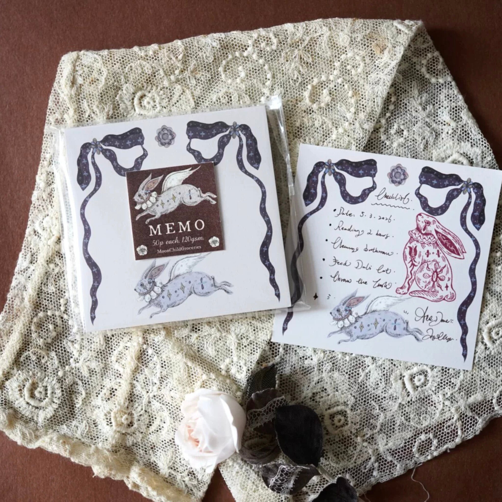 Book of Secrets Vol.2 Notepad - Bow Bunny